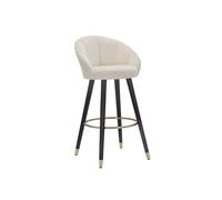 Tabouret de Bar Design ""Prague"" 104cm Crème