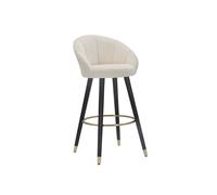 Tabouret de Bar Design "Prague" 104cm Crème