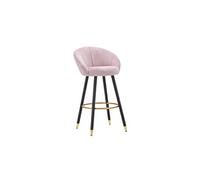 Tabouret de Bar Design "Prague" 104cm Rose