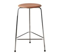 Fritz Hansen High Dot counter stool 3 pieds Essential walnut-chrome