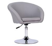 Tabouret de bar en simili gris gabin