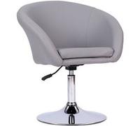 Tabouret de bar en simili gris gabin