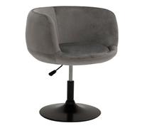 Tabouret de bar en velours gris NOLAN