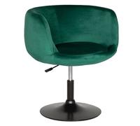 Tabouret de bar en velours vert nolan