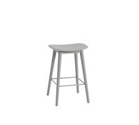 Muuto Tabouret Fiber counter 65 cm grey. pieds gris