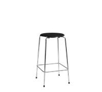 Tabouret de Bar Fritz Hansen High Dot H65 Chrome/ Bois de Frêne