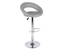 Tabouret de Bar, Gris, diam 40 haut 77/97 cm