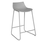 Tabouret de Bar Gris Pieds en métal H 82 cm - Atmosphera
