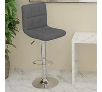 Tabouret de bar Gris Similicuir Gris G