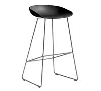 Tabouret de bar haute AAS 38 structure acier stainless steel base