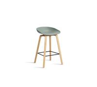 Tabouret de Bar HAY AAS32 H65 Chêne/Acier/Vert Automne