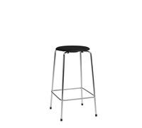 Tabouret de Bar High Dot H65 Chrome/ Bois de Frêne