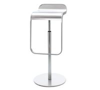 Tabouret de bar Lem Lapalma argent, Designer Shin, Tomoko Azumi, 37x74-87x42 cm