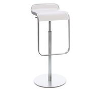 Tabouret de bar Lem Lapalma blanc, Designer Shin, Tomoko Azumi, 37x74-87x42 cm