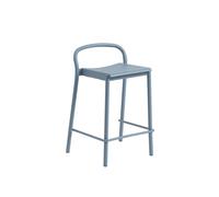 Tabouret de Bar Linear en Acier 65 cm Bleu Pâle
