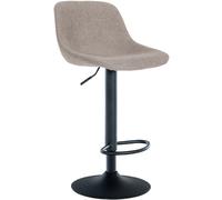 Tabouret de bar loft en velours - Noir