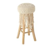 Tabouret de Bar Macramé Pure Nature 85cm Naturel