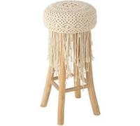 Tabouret de Bar Macramé Pure Nature 85cm Naturel