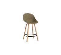 Normann Copenhagen Chaise de bar Mat Bar Chair 65 cm Seaweed-hêtre-acier noir