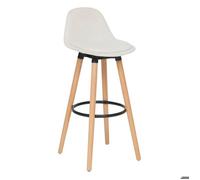 Atmosphera - Tabouret de Bar Maxon Blanc h92,5cm