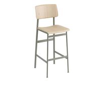 Tabouret de Bar Muuto Loft Chêne/Dusty Vert H108,5