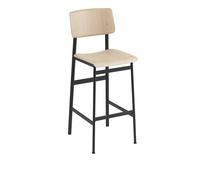 Tabouret de Bar Muuto Loft Chêne/Noir H108.5