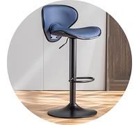 Tabouret de Bar pivotant réglable en Hauteur, en métal, avec Dossier Papillon en Cuir PU imperméable Marron, idéal pour Les Salons de beauté et la Maison. Hauteur : 60-80 cm.