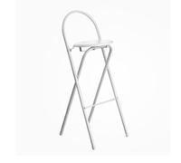 Tabouret de bar pliable portable avec repose-pieds pour cuisine, café, jardin et utilisation en extérieur, design compact léger et facile à ranger