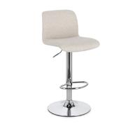 Tabouret de bar Rafael Chrome-Beige