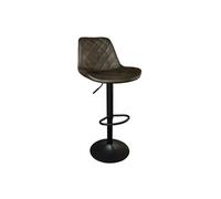 Tabouret de bar réglable Madrid PU brun foncé