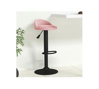 vidaXL Tabouret de bar Rose Velours333595 Rose G