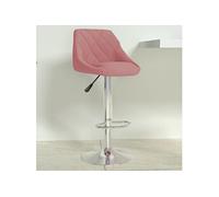 vidaXL Tabouret de bar Rose Velours335299 Rose G