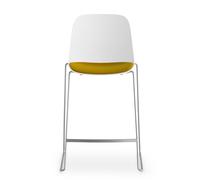 Tabouret de bar Seela S321 avec tissu H 75cm WxHxD 54x109x53cm