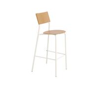 Tabouret de Bar SSD 75 cm Chêne/Blanc Crème