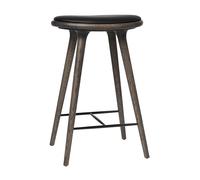 Tabouret de bar structure chêne H 69cm sirka grey oak base