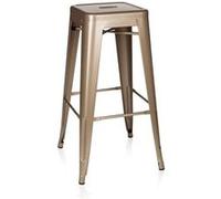 VANTAGGIO HIGH - Tabouret de bar Champagne métallisé