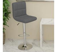 vidaXL Tabouret de bar Gris Similicuir