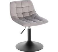 Tabouret de bar WOLTU Siège en Velours Chaise de Bar avec Dossier Tabouret Rotatif Moderne Hauteur Réglable. Gris Clair Gris Clair G