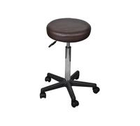 VidaXL Tabouret de bureau pivotant avec roulettes – Marron