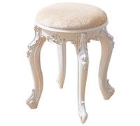 Tabouret de coiffeuse avec rembourrage en velours et coussin rembourré, style victorien vintage, convient pour le maquillage et les sièges