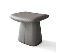 Tabouret de coiffeuse de 43,2 cm avec coussin de selle, chaise de maquillage ottomane pour chambre à coucher, repose-pieds en bois massif pour entrée, piano, dressing