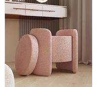 Tabouret de coiffeuse en fausse fourrure avec rangement, banc ottoman rembourré pour chambre à coucher, pouf confortable avec rangement caché, chaise de maquillage moderne
