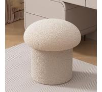 Tabouret de coiffeuse en forme de champignon - Tabouret confortable en boucle pour chat - Capacité de charge - Finition jaune élégante - Grande taille - T pour décoration d'intérieur et confort