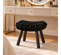 Tabouret de Coiffeuse tissé, Tabouret de Maquillage rembourré avec Assise Moelleuse, 150 kg