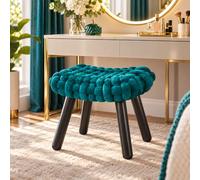 Tabouret de Coiffeuse tissé, Tabouret de Maquillage rembourré avec Assise Moelleuse, 150 kg
