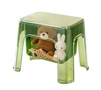 Tabouret de douche - Banc de salle de bain transparent 40 x 30 x 45 cm, petit siège de rangement | Organiseur compact pour salle de bain, cuisine, chevet, pratique et pour une utilisation