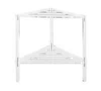 Tabouret de douche d'angle en acrylique imperméable et nizer - Siège de bain lourd pour se détendre, design double couche, idéal pour se reposer sous la douche et le toilettage