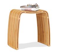 Tabouret de garde-robe pouf scandinave repose-pieds design léger stable élégant