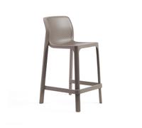 Tabouret de Jardin 4 Pieds Empilable Sans Accoudoirs Nardi Net Stool Mini 40356.10.000 Tortora