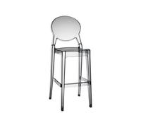 Tabouret de Jardin 4 Pieds Empilable Sans Accoudoirs Scab Igloo 2358 183 Transparent fumé